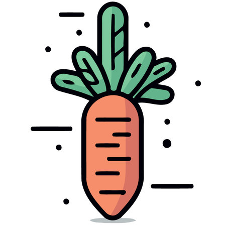 vegetable food a carrot minimalist vector illustrationのイラスト素材
