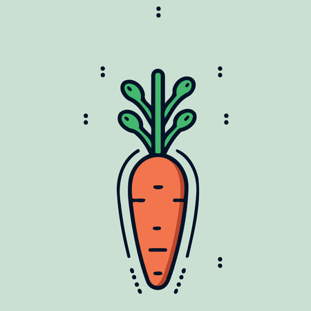 vegetable food a carrot minimalist vector illustrationのイラスト素材