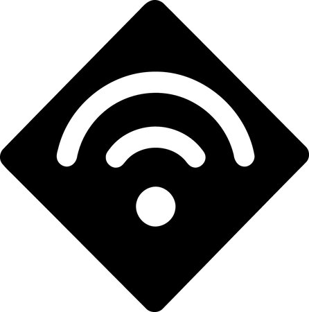 wireless internet wifi icon minimalistic vector illustrationのイラスト素材