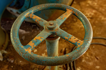 Cassilandia, Mato Grosso do Sul, Brazil - 01 26 2024: Details of the interior of the largest engine room at the Salto do Rio Apore hydroelectric plantのeditorial素材