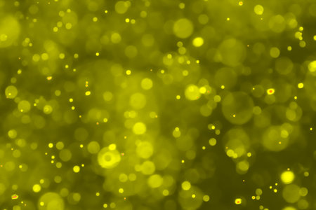 Yellow Festive Christmas elegant abstract backgroundの写真素材