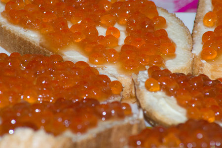 fish caviar prepared  food caviar seafood gourmetの写真素材