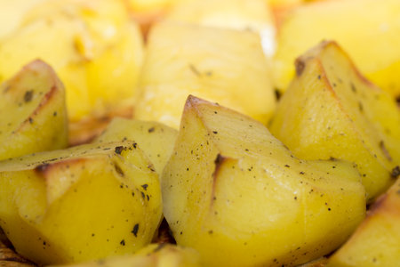 food drink potato eating heap out white studio,の写真素材