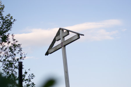 grave symbol old cross spirituality religion christianityの写真素材