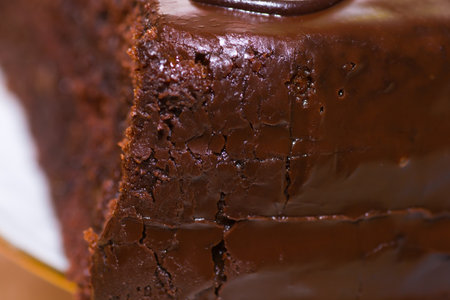 dessert food slice sweet cake chocolate gourmet drinkの写真素材