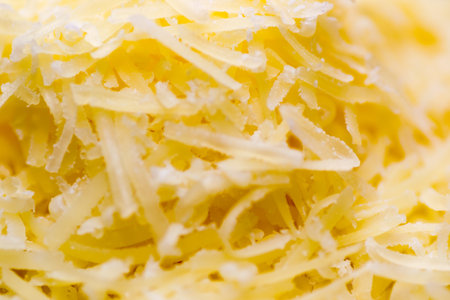 cheese grated isolated macaroni white food backgroundの写真素材
