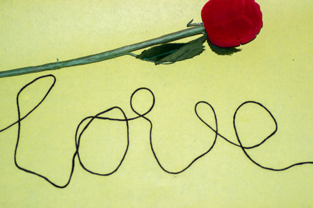love you word day  heart vintage background messag