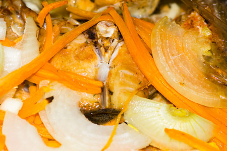 chips fried prepared deep fish food eating unhealthyの写真素材