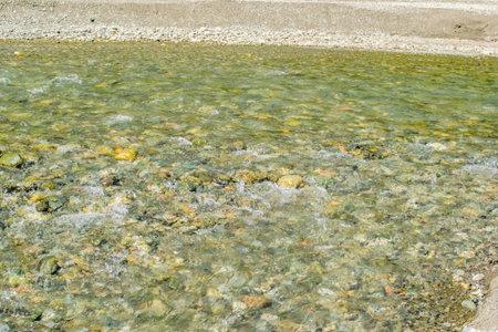 mountain lake landscape nature mountains sky panoramaの写真素材
