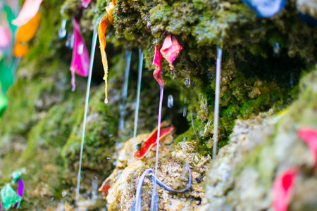 waterfall water nature falling river flowing outdoorsの写真素材