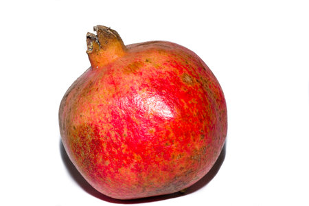 garnet closeup on white background juicy redの写真素材