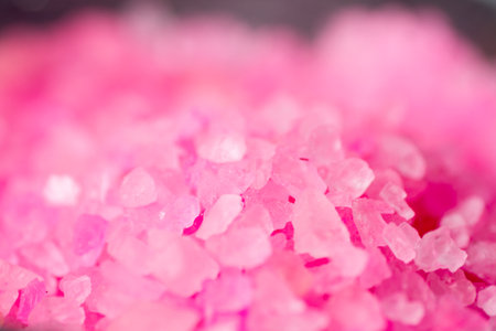 sea salt closeup on wooden texture won