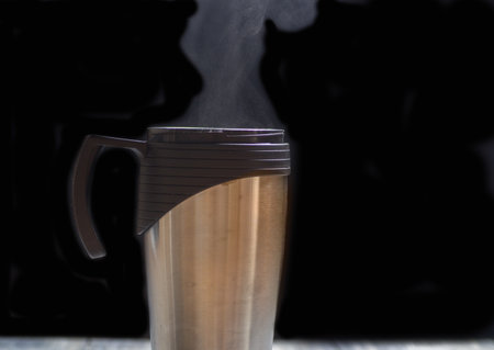 couples thermo mugの写真素材