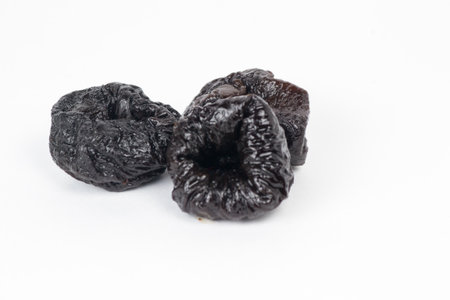 dried plums closeup .stocks for the winterの写真素材