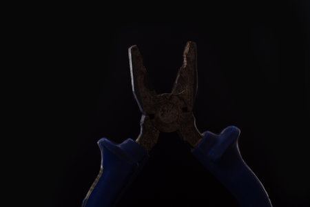 pliers with illuminationの写真素材