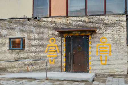 iron door from the institution to enterの写真素材