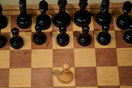 chess board game for ideas and competition and strategyの写真素材
