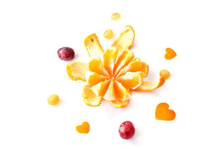 oranges on white the background.