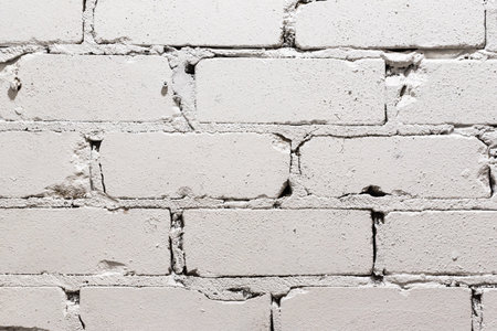 The White brick wall background.の写真素材