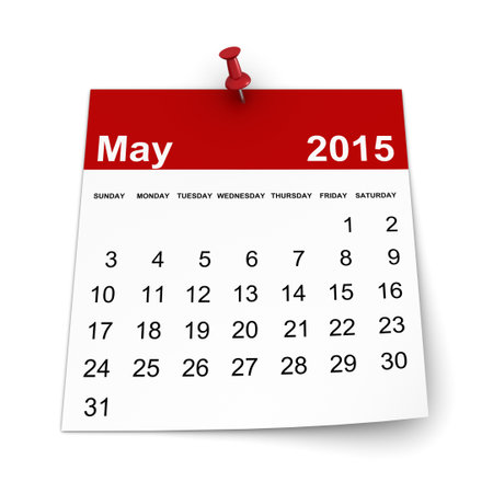 Calendar 2015 - Mayの写真素材