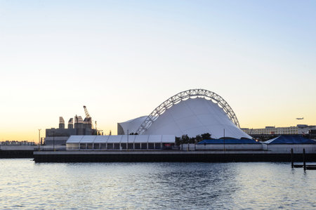 South Boston, Massachusetts, USA - October 6, 2016: Bank of America Pavilion concert venue in South...