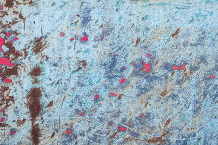 Weatherbeaten and rusted hull of commercial fishing boat