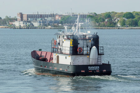 New Bedford, Massachusetts, USA - May 25, 2018: Massachusetts Maritime Academy training vessel...