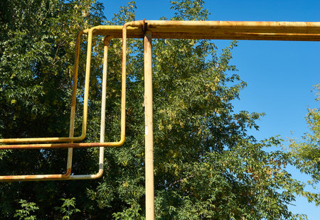 Close up of the pipes. pipeline.の写真素材