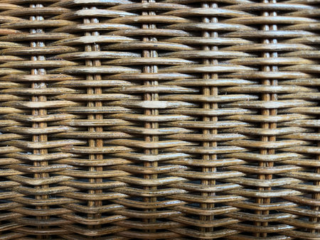 wicker basket texture for background, close up of basket weaving pattern
