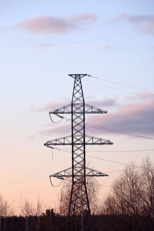Support of high-voltage wires