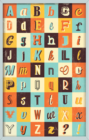 Various Retro Vintage Typography Collection  For High Quality Graphic Projectsのイラスト素材