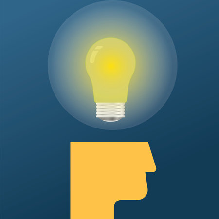 Creative idea comes from creative mind and brainのイラスト素材