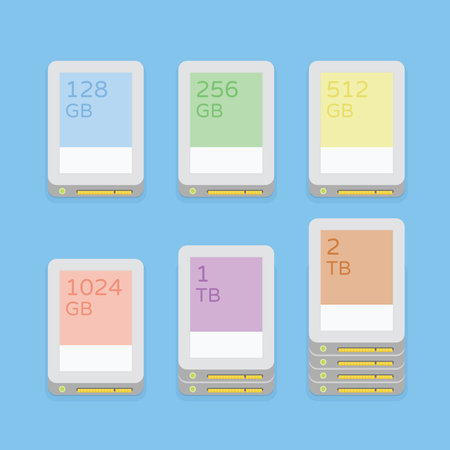 Solid State Drive modern and colorful icon