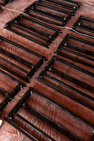 preparation of hangers for TVs in the office space