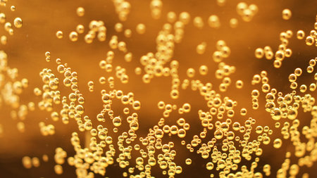 Beer bubbles.の写真素材