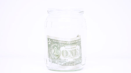 Savings in a jar.