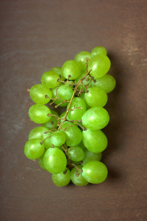 Bunch of green grapes.の写真素材