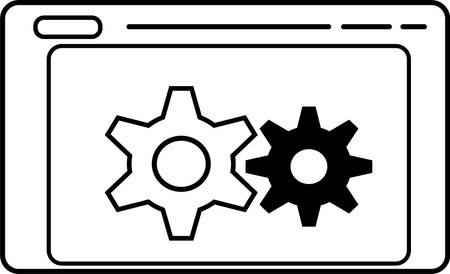 Website Maintenance Concept icon.のイラスト素材