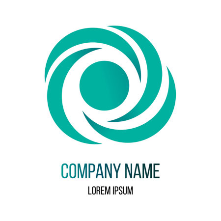 A clean ecological water logo for a company or business.のイラスト素材