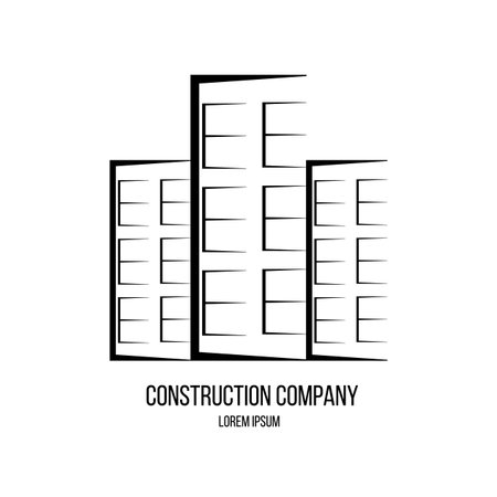 Real estate buildings construction company logo.のイラスト素材