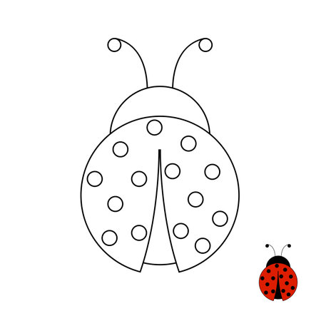 Educational assignment for preschool and kindergarten childrenのイラスト素材