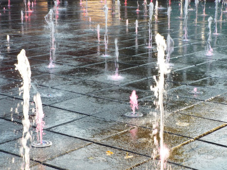 water fountain jetの写真素材