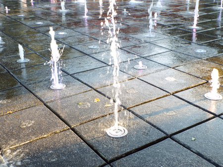 water fountain jetの写真素材