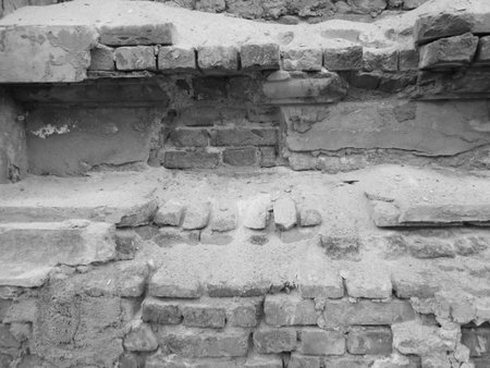 ruined wallの写真素材