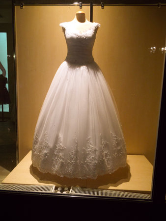 Detail of a weddings dressの写真素材