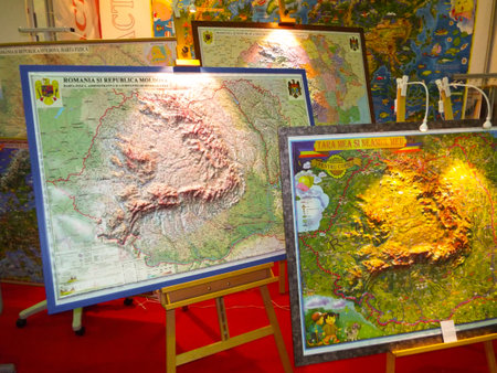 romania map for childrenの写真素材