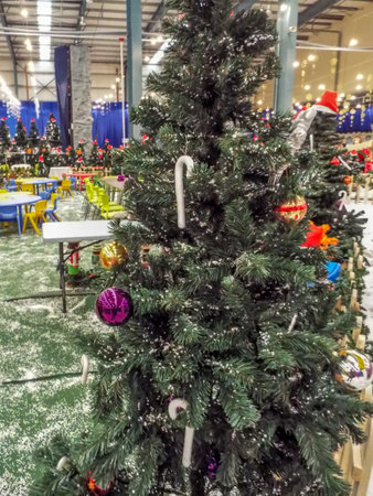 A wonderful playground for children arranged for winter holidays.のeditorial素材