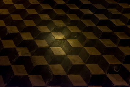 Cube tiles backgroundの写真素材