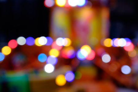 Out of focus points of lights for background.の写真素材
