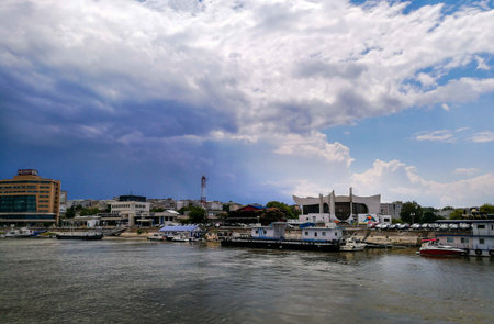 The Danube Delta. Sulina Arm.の写真素材